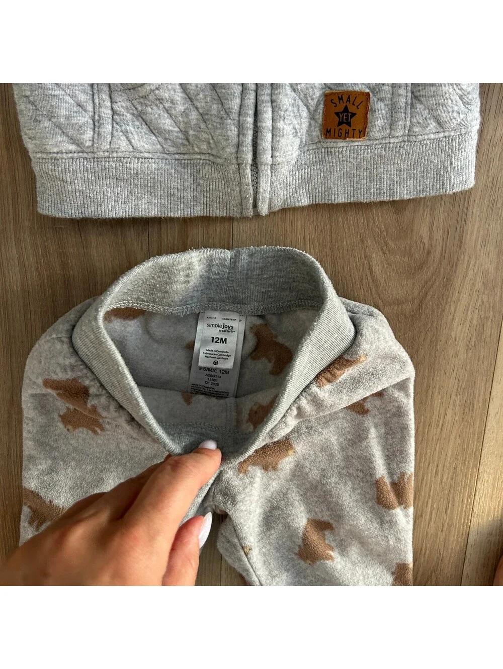 Baby Boy 3 Matching Sets of Cloth Sweaters and Pants 12 Months Mixed Brands